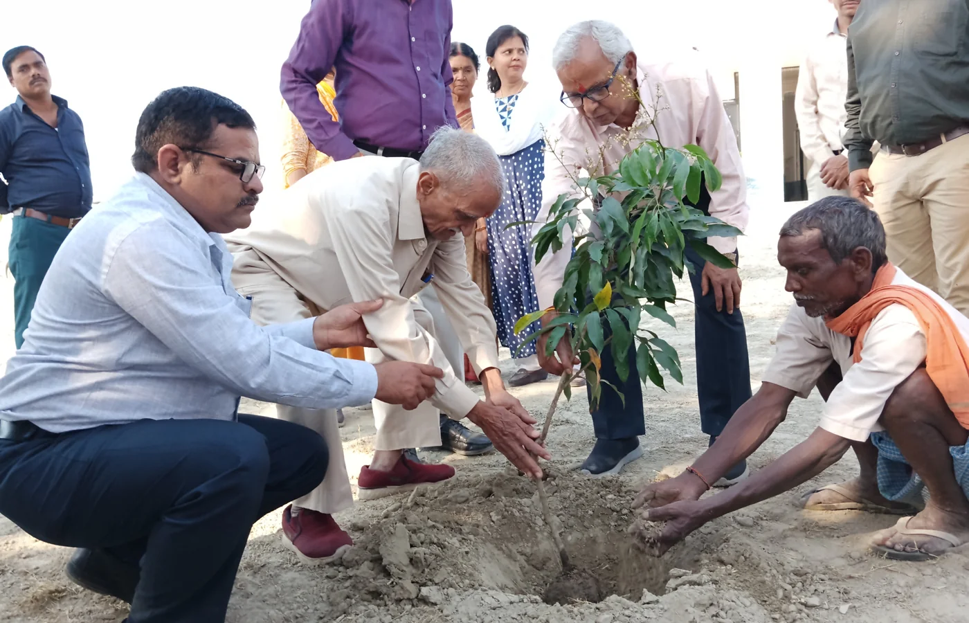 मंदिर/फूल अपशिष्ट प्रबंधन प्रशिक्षण दृश्य